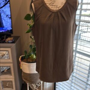 Elegant Brown Sleeveless Top